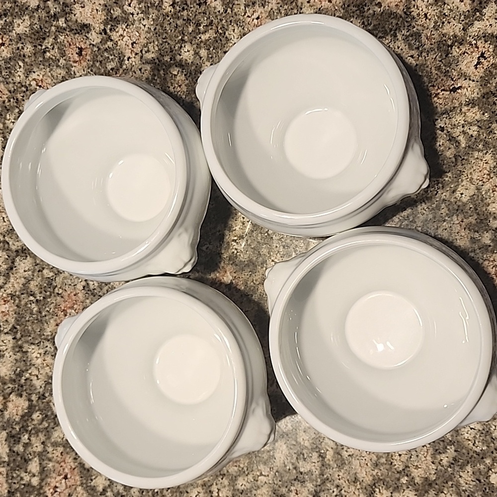 Set Of 4 Cordon Bleu Lion Head Soup Bowls - Picture 4 of 8